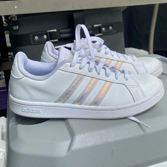 adidas gazelle silver green womens Shop Off White Womens Grand Court Alpha 00s Lace Up Sneakers – Shoebacca main image 1